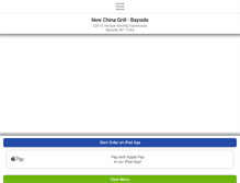 Tablet Screenshot of baysidechinagrill.com
